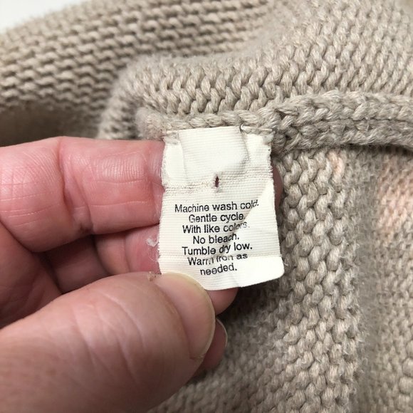 J. Crew Men's M Beige Sweater Roll Neck Oarsman - Picture 7 of 7